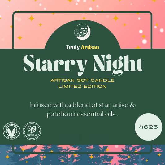Starry Night Candle | Star Anise & Patchouli (v)