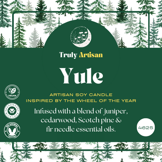 Yule Candle | Juniper, Cedarwood, Pine and Fir Needle (v)