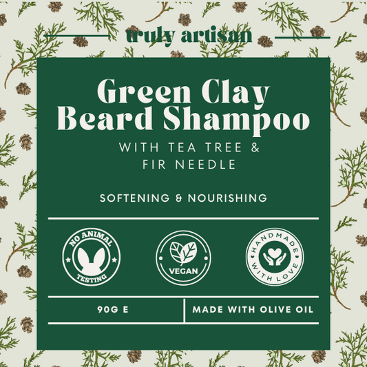 Green Clay & Tea Tree Beard Shampoo (v)