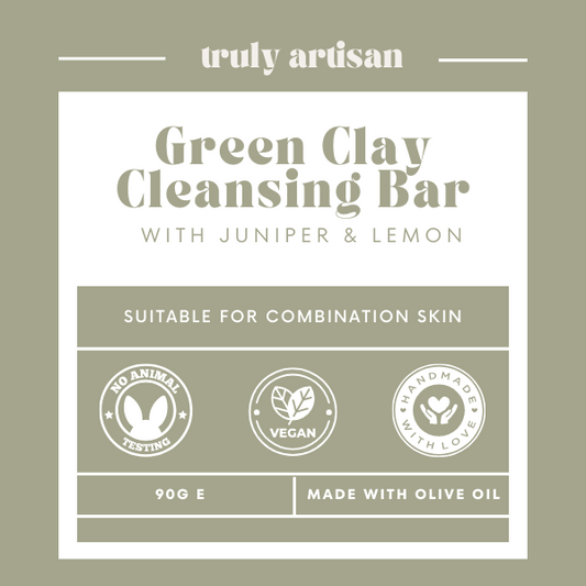 Green Clay Cleansing Bar (v)
